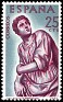 Spain 1962 Berruguete 25 CTS Mauve And Blue Edifil 1438